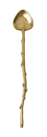 Twig Handle Brass Spoons