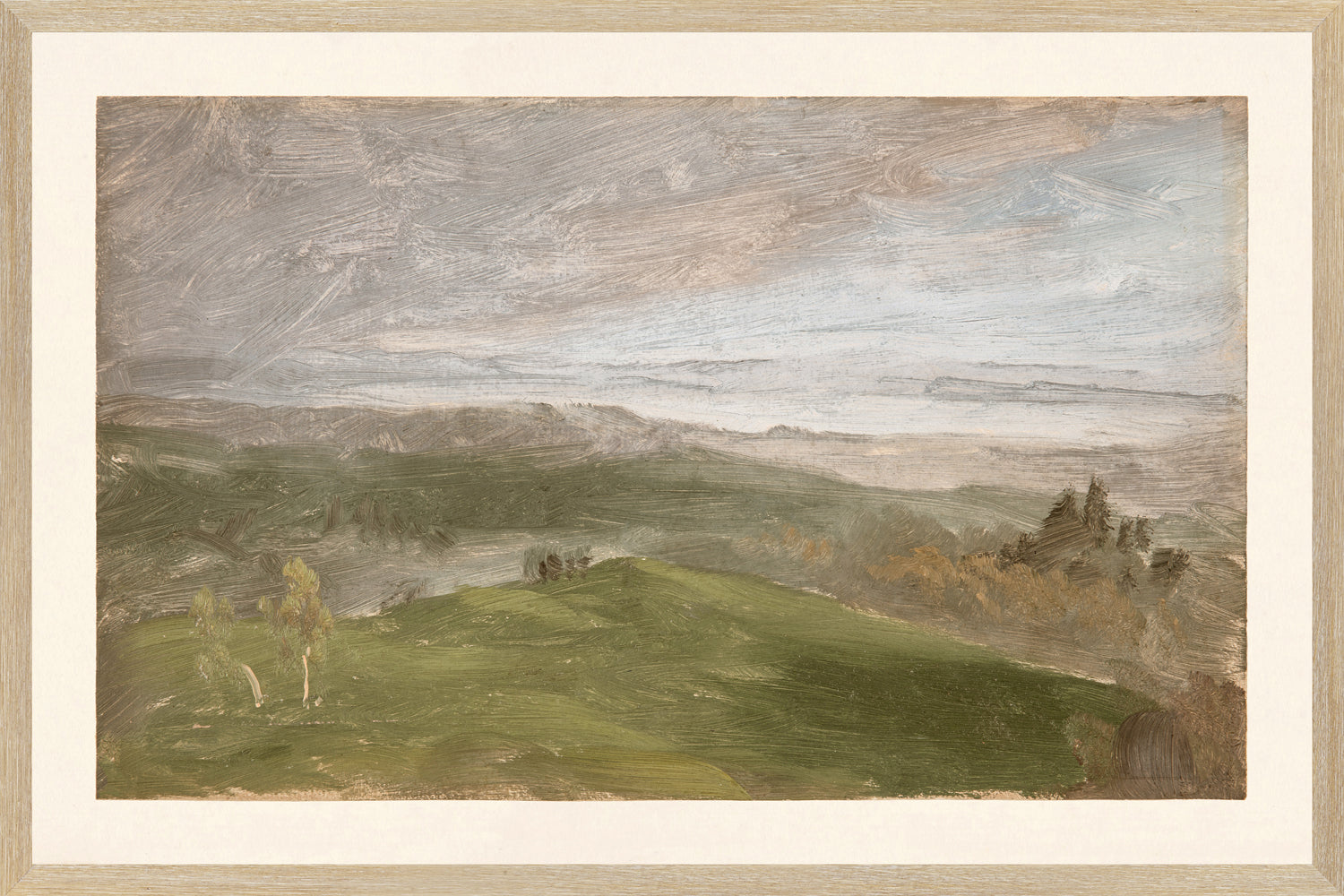 Hudson River School Summer View c. 1870