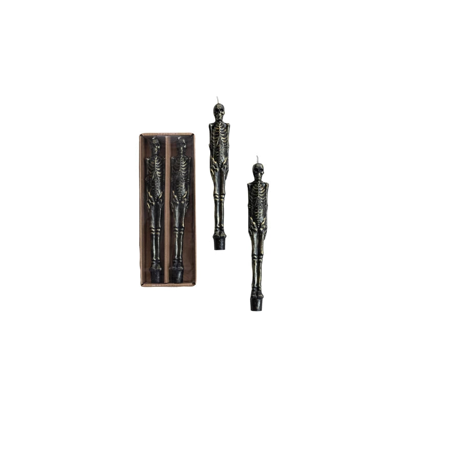 Skeleton Shaped Taper Candles