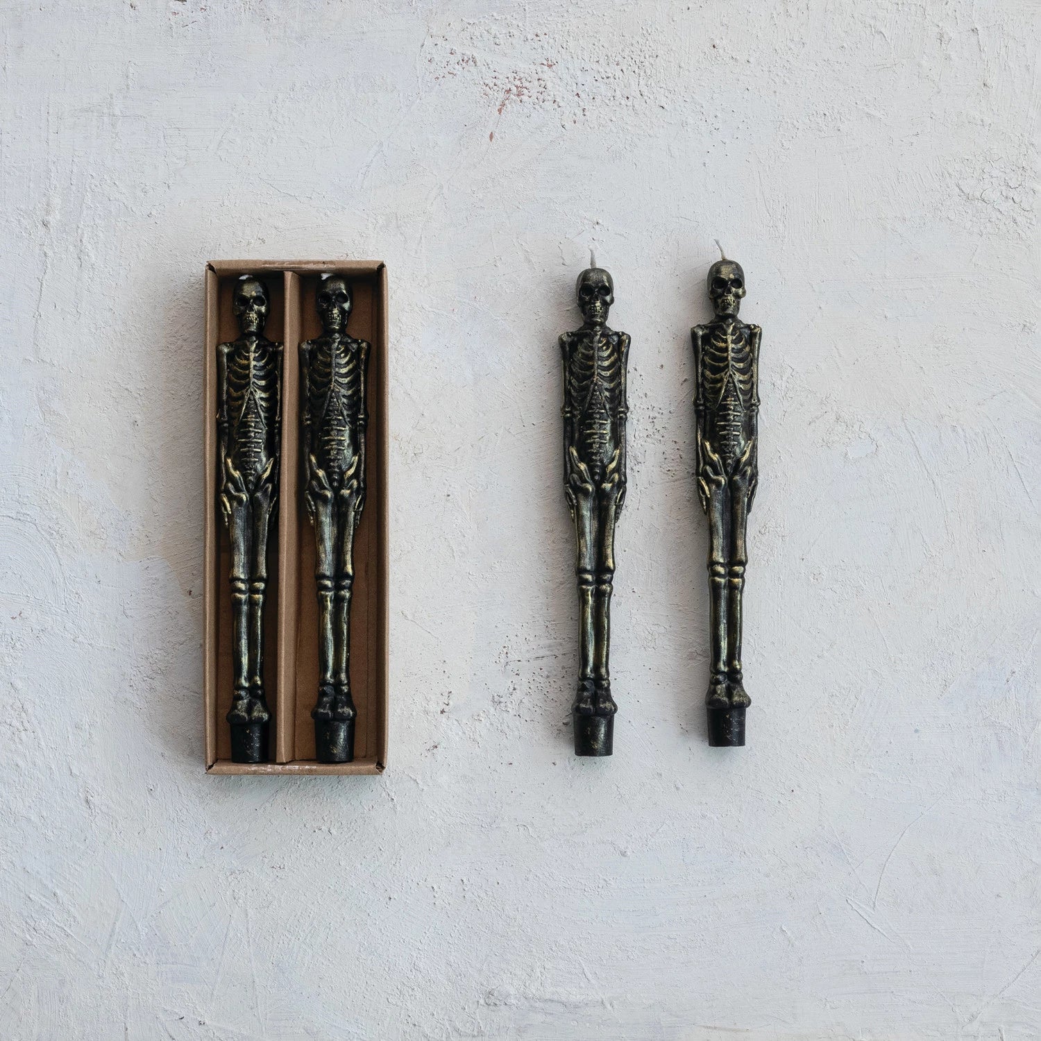 Skeleton Shaped Taper Candles