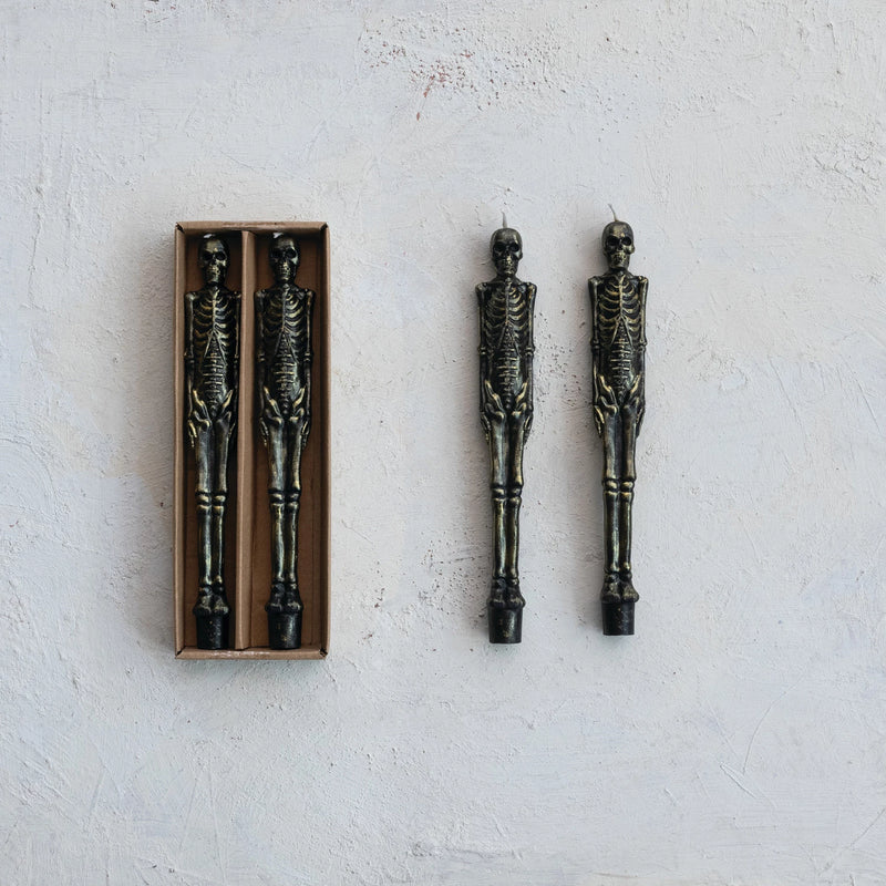 Skeleton Shaped Taper Candles