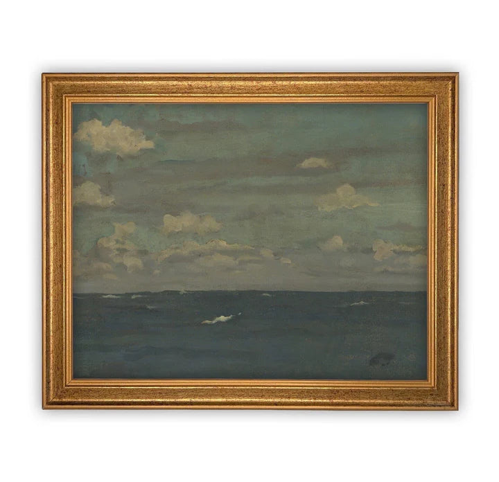 Sea of Blue Framed Canvas Art