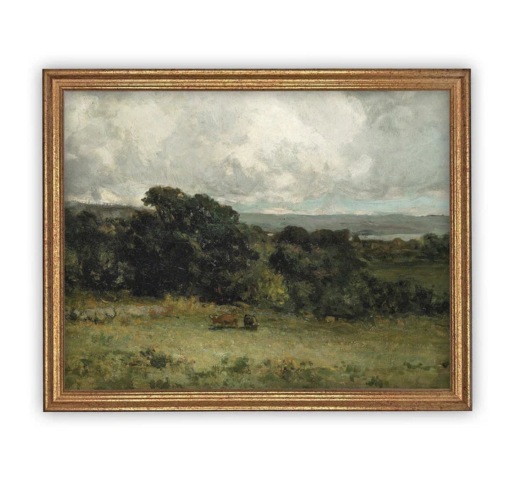 Cows at Pasture Print