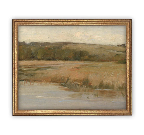 Native Landscape Framed Canvas Art