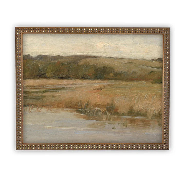 Native Landscape Framed Canvas Art