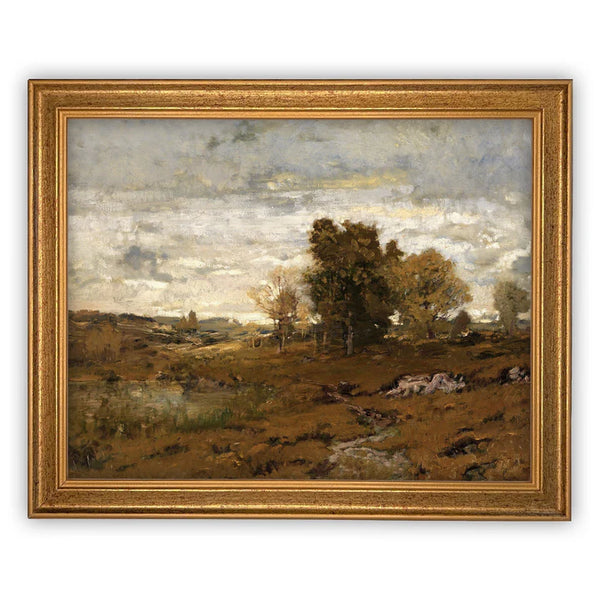 Marsh Scape Framed Canvas Art