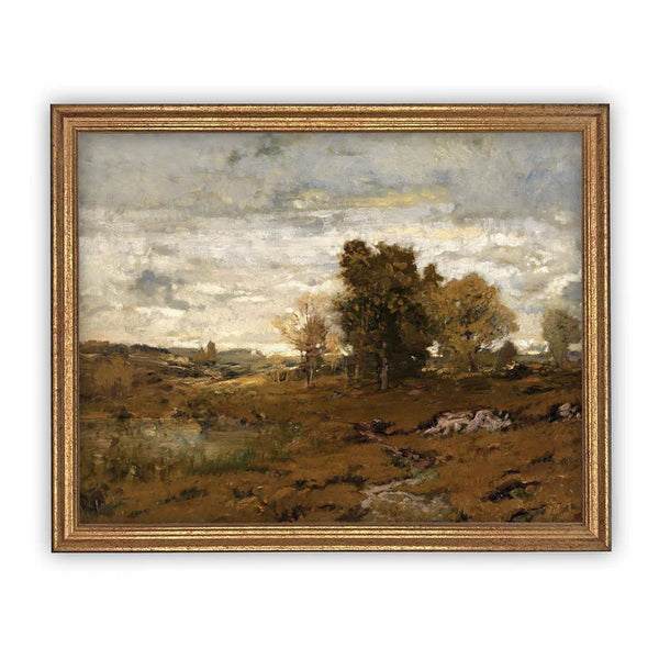 Marsh Scape Framed Canvas Art