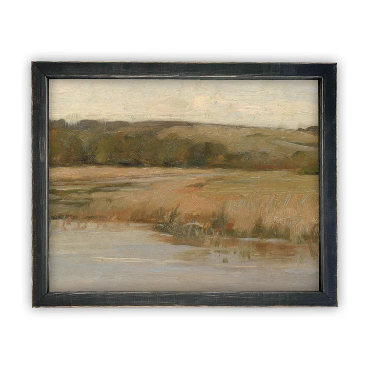 Native Landscape Framed Canvas Art
