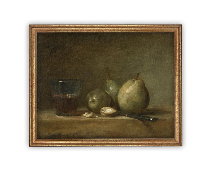 Framed Still Life Kitchen Painting