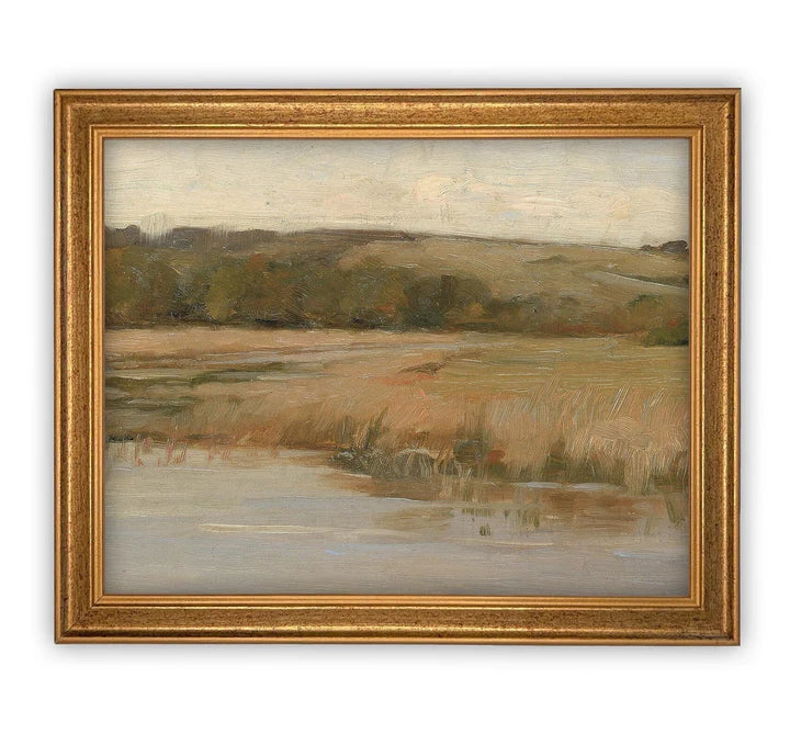 Native Landscape Framed Canvas Art