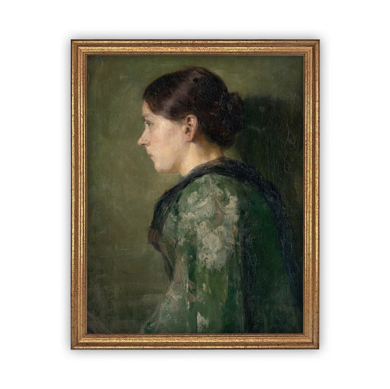 Profile of a Woman Print