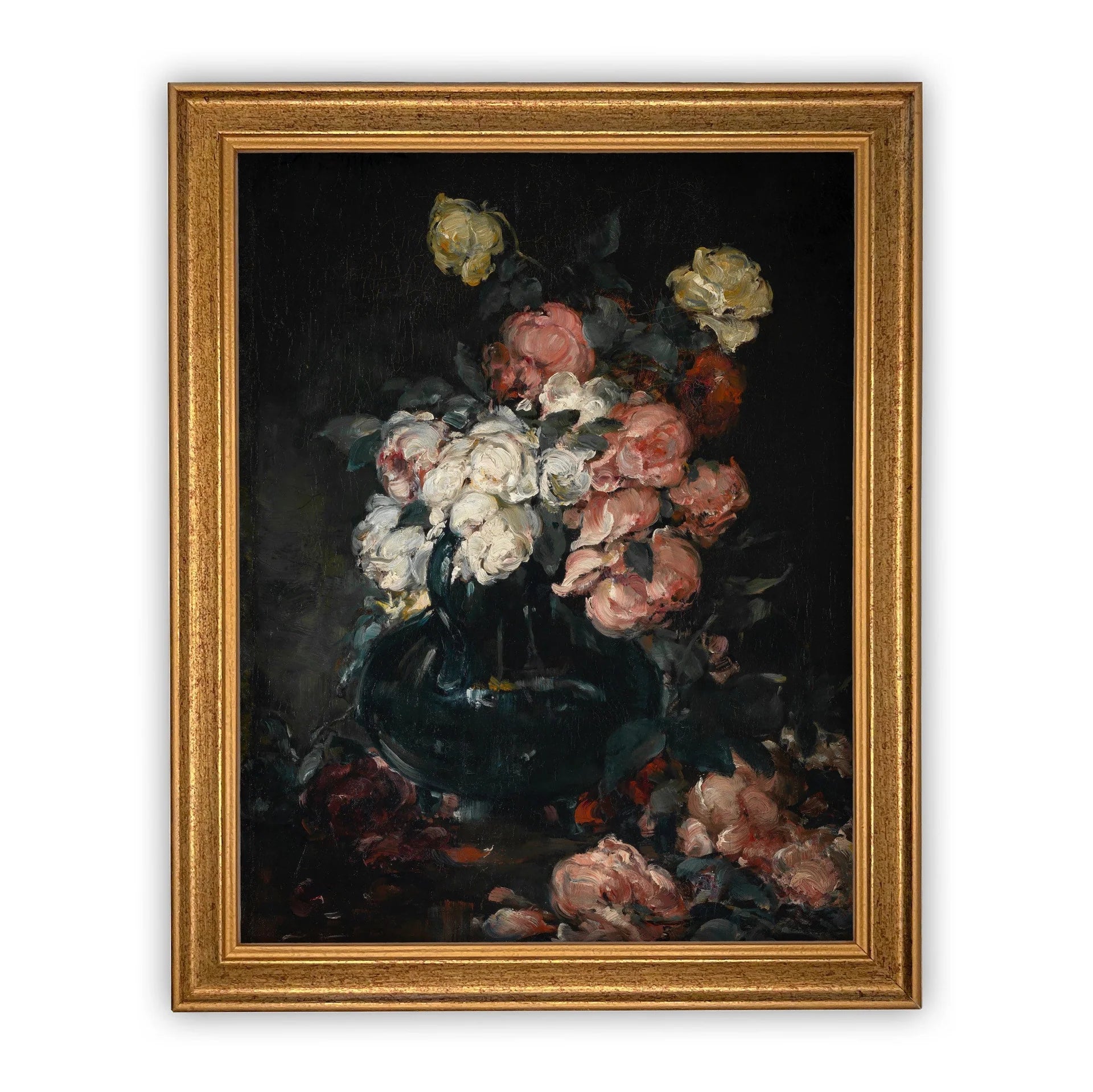 Moody Floral Framed Art