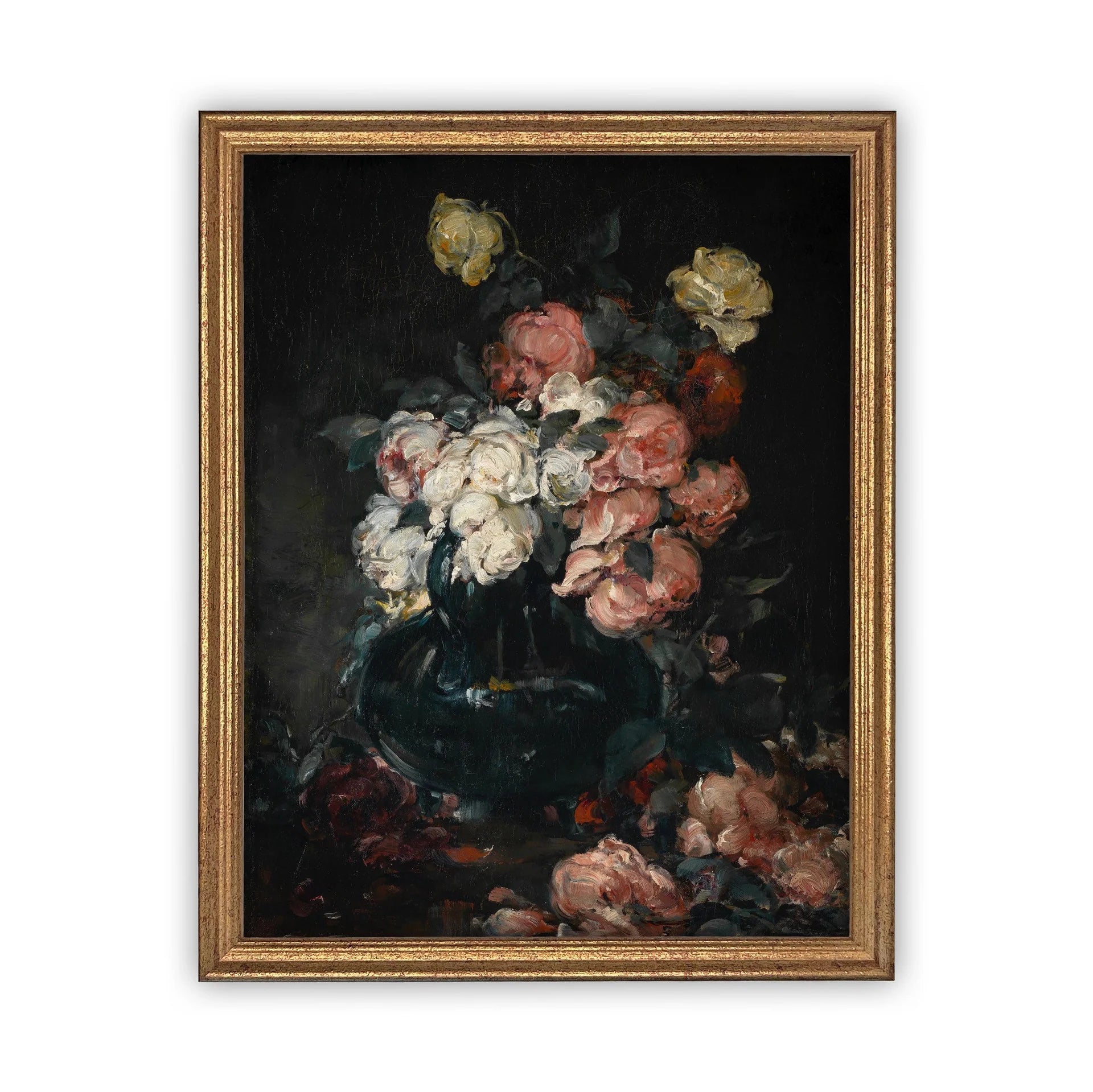 Moody Floral Framed Art