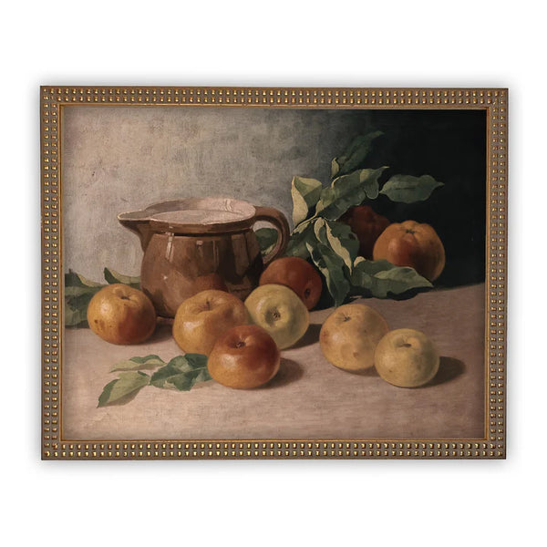 Apples Still Life Framed Canvas Art