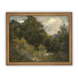 Cloudy Day Framed Canvas Art