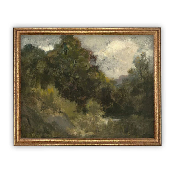 Cloudy Day Framed Canvas Art