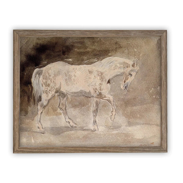 White Horse Print