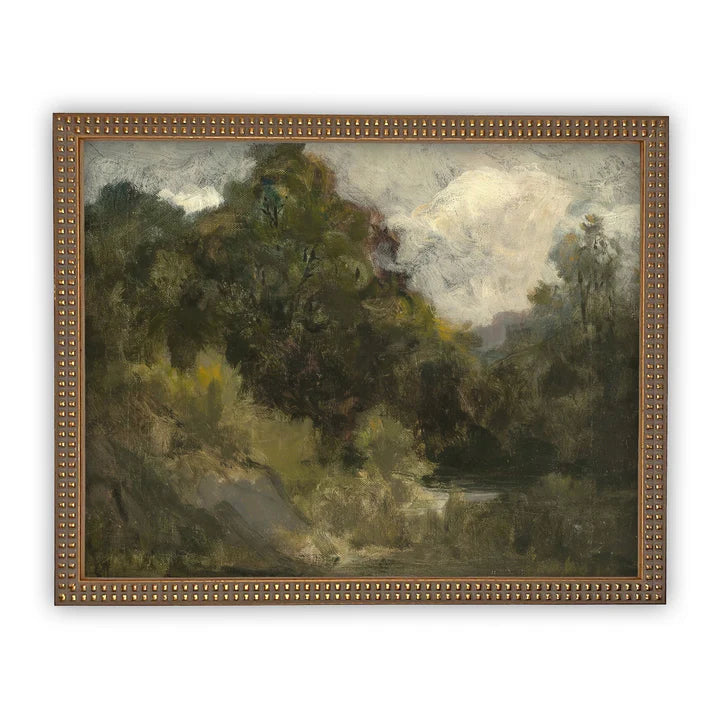 Cloudy Day Framed Canvas Art