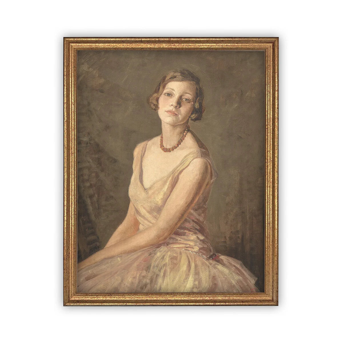 Vintage Woman Portrait Print