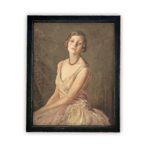 Vintage Woman Portrait Print