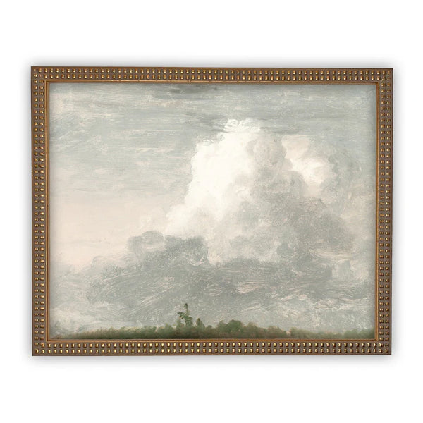 Cloudy Sky Framed Canvas Art