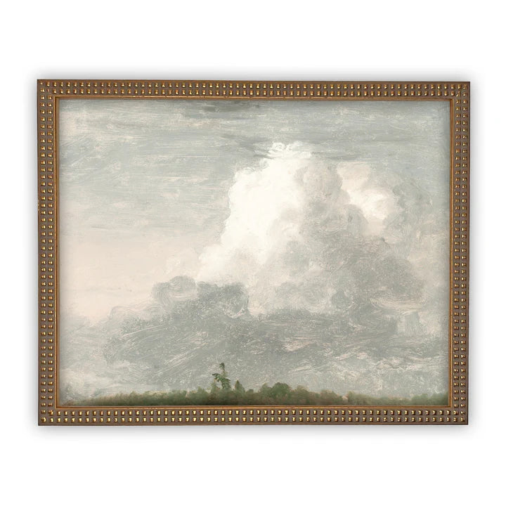 Cloudy Sky Framed Canvas Art