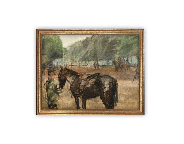 Horse and Rider Equestrian Print