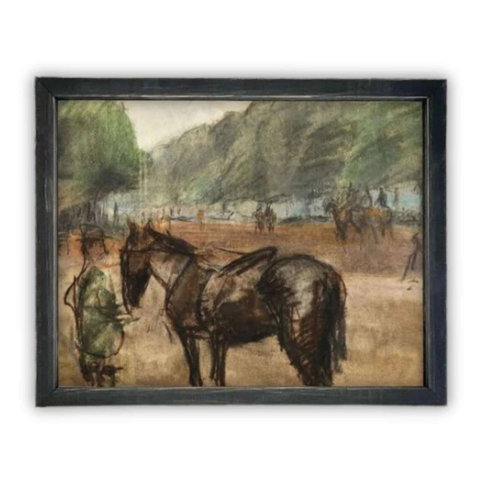 Horse & Rider Framed Art