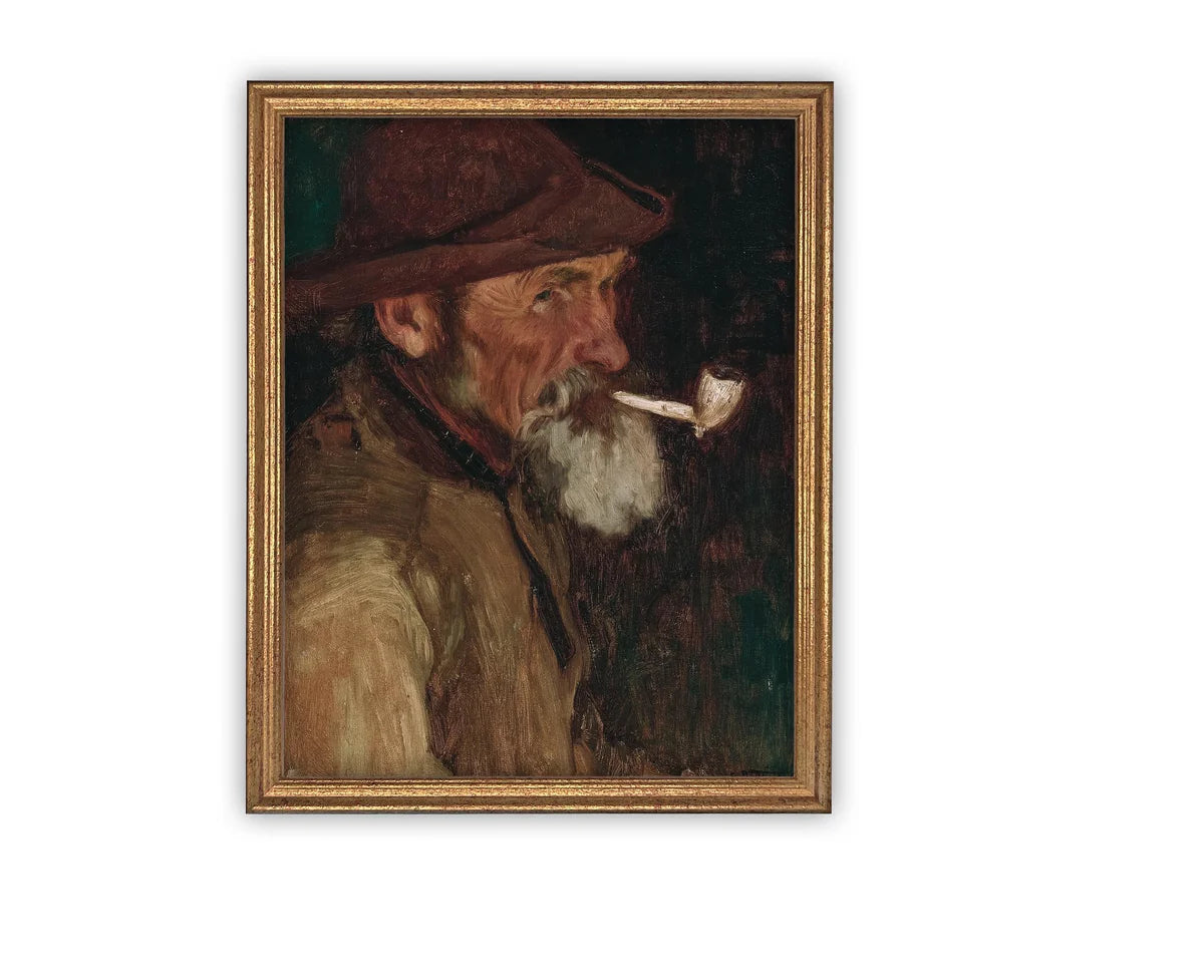 The Quiet Thinker Framed Canvas