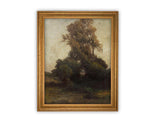 Moody Treescape Framed Canvas Art