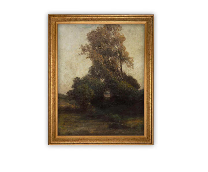 Moody Treescape Framed Canvas Art