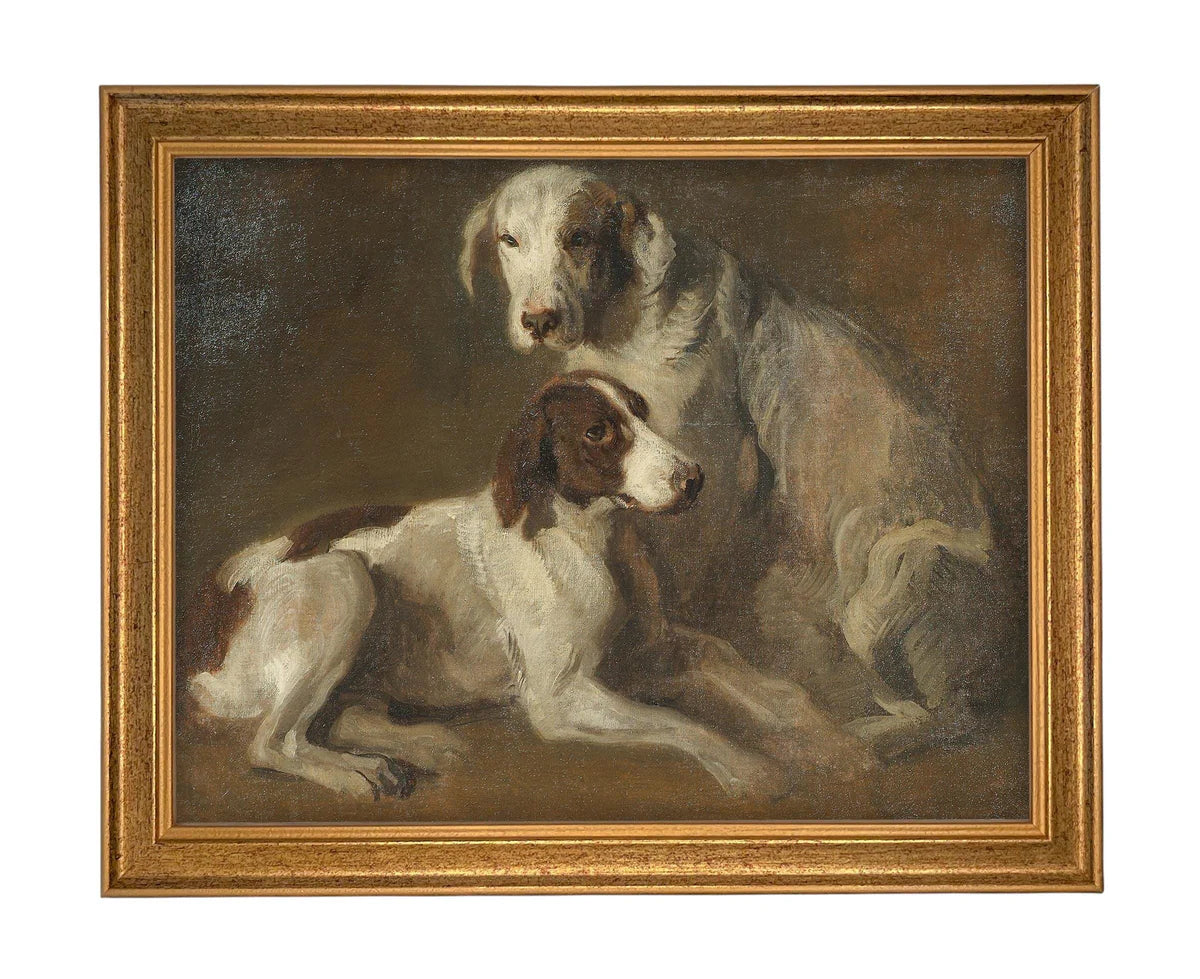 Canine Companions Framed Canvas