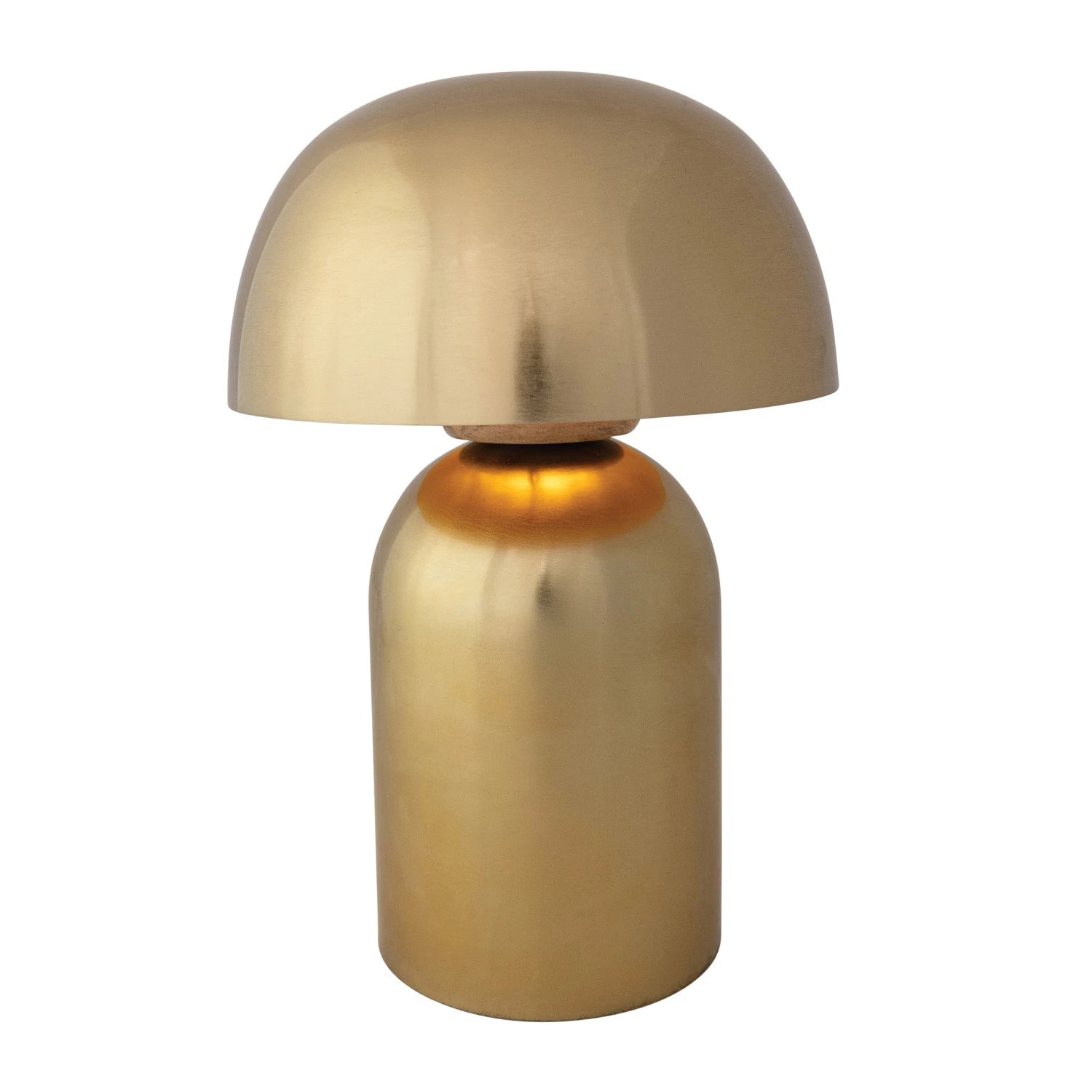 Gold and Mango Wood Lamp