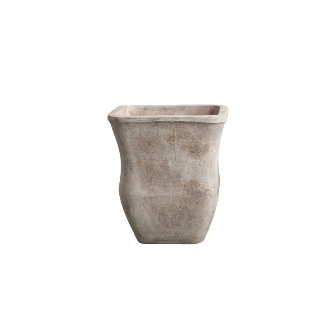 Distressed Square Outdoor Planters