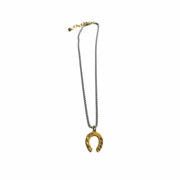 Lucky Gunmetal Necklace