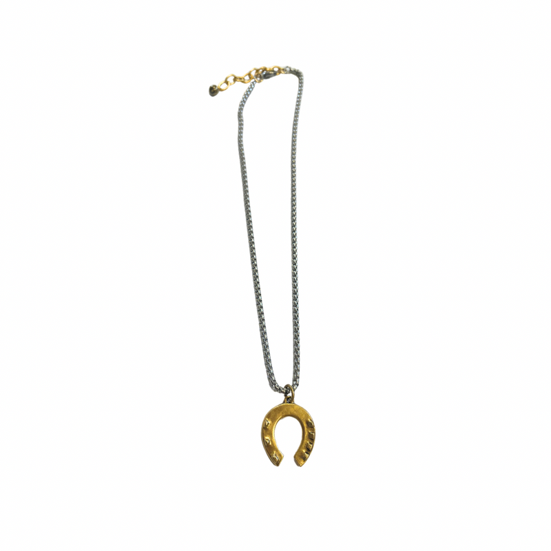 Lucky Gunmetal Necklace