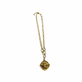Gold Bee Amulet Necklace