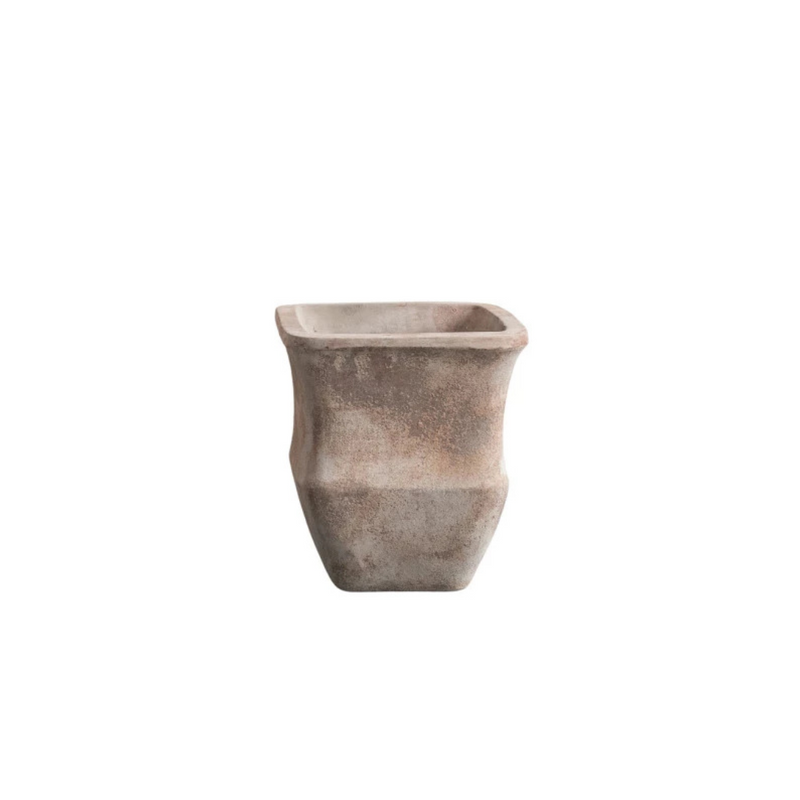 Distressed Square Outdoor Planters