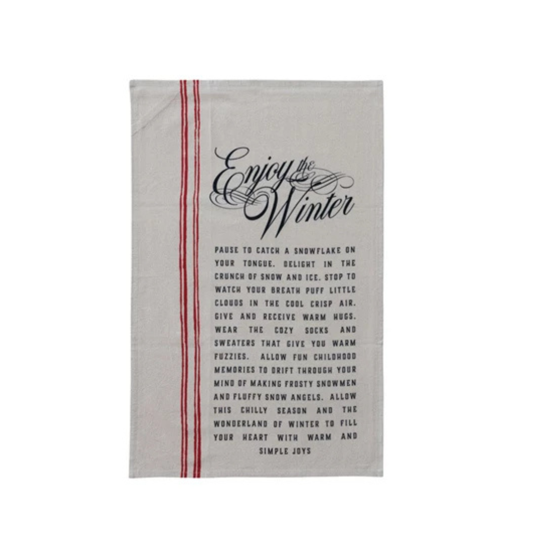 Holiday Script Tea Towels