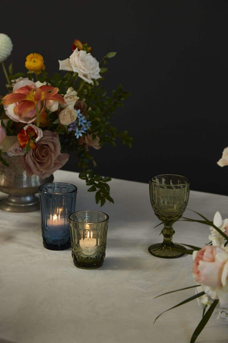 Embossed Stemmed Drinkware