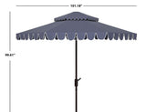 Navy Round Double Top Umbrella