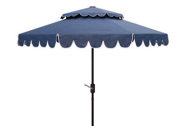 Navy Round Double Top Umbrella
