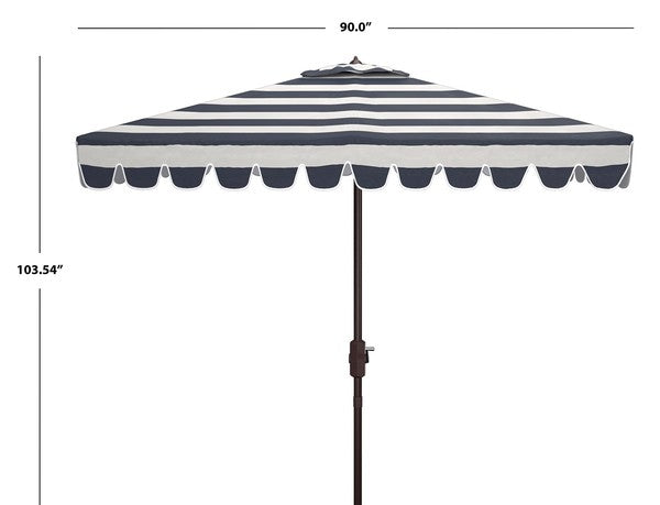 Navy Stripe Square Umbrella