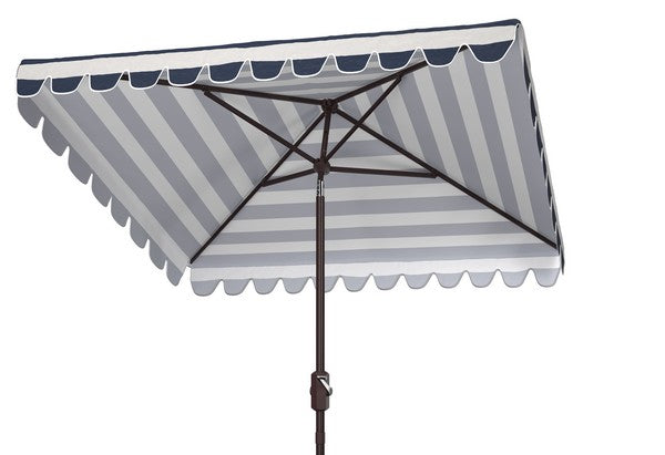 Navy Stripe Square Umbrella