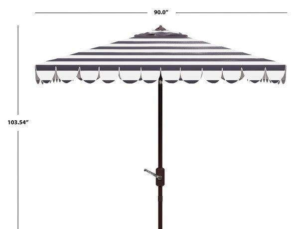 Black Stripe Square Umbrella