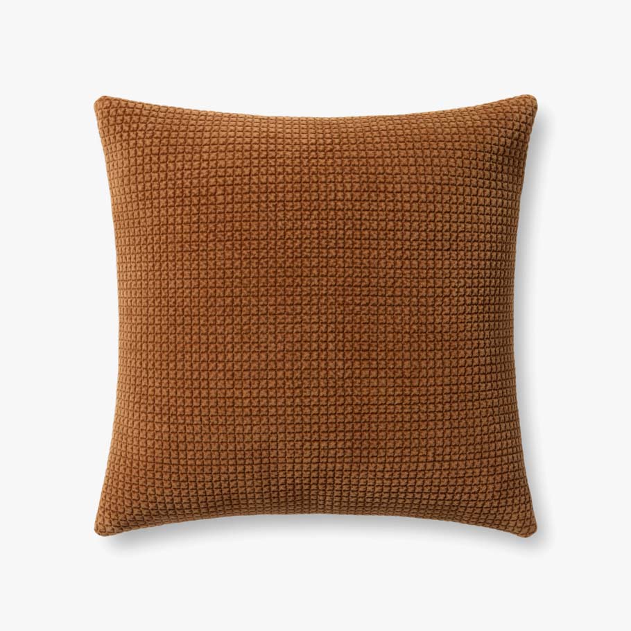 Textured Cotton Velvet Pillow
