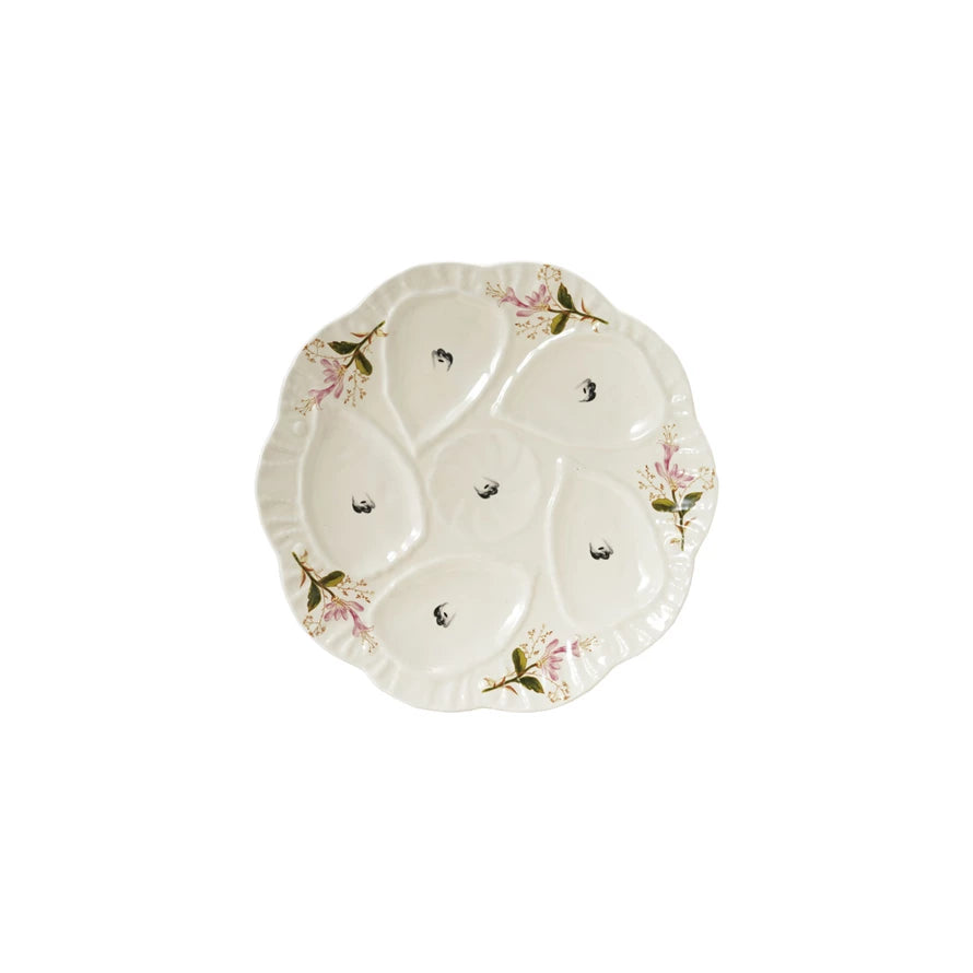 Vintage Inspired Scalloped Oyster Platter
