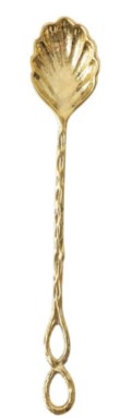 Twig Handle Brass Spoons