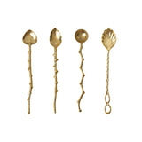 Twig Handle Brass Spoons