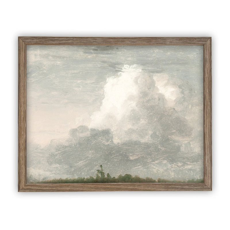 Cloudy Sky Framed Canvas Art